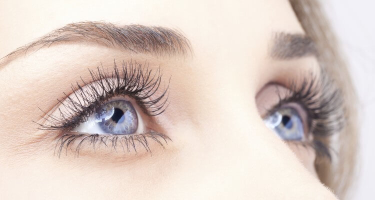 Closeup of woman's eyes